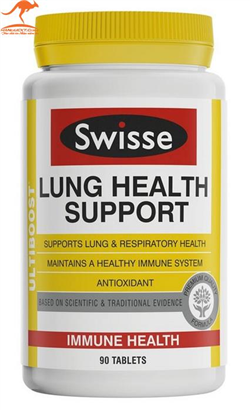 VIÊN UỐNG BỔ PHỔI & HỖ TRỢ CHỨC NĂNG PHỔI SWISSE LUNG HEALTH SUPPORT 90 VIÊN